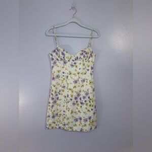 Zara Floral Print Women's Bustier Mini Dress Size Small